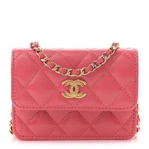 Chanel Shiny Lambskin Quilted Card #238384C16B